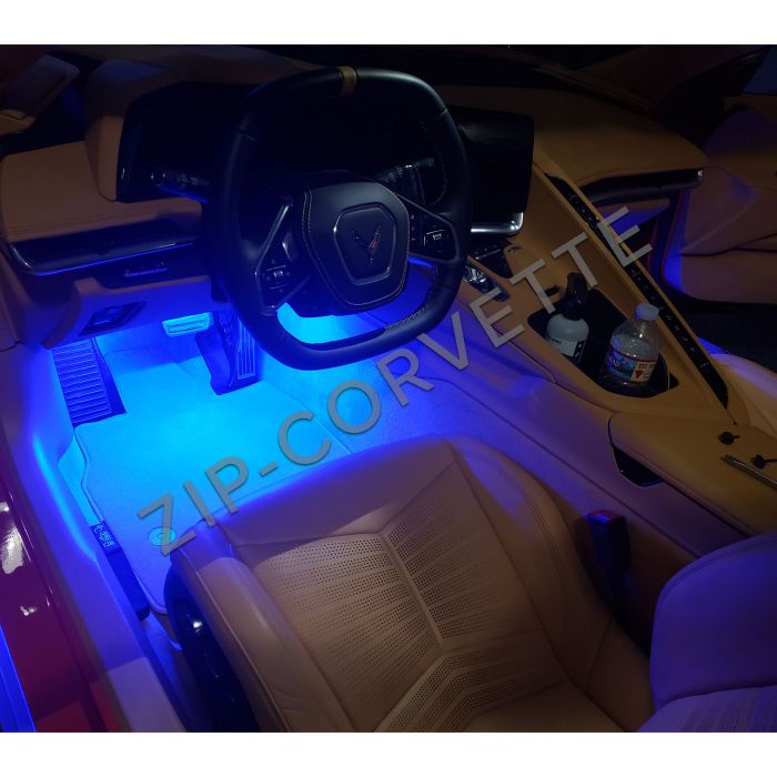 C8 Corvette  20-23 Interior Footwell LED Lighting Kit (Single Color)