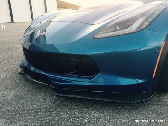 C7 Corvette Z06 and Grand Sport, Wide Body Xtreme Carbon Fiber Front Splitter