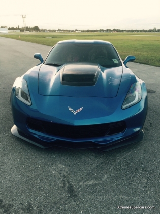 C7 Corvette Stingray, Wide Body Xtreme High Rise Custom Hood, with Vent