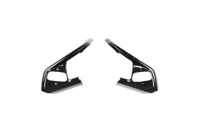 CCS C8 Corvette Steering Wheel Black Side Covers - Heated 24+