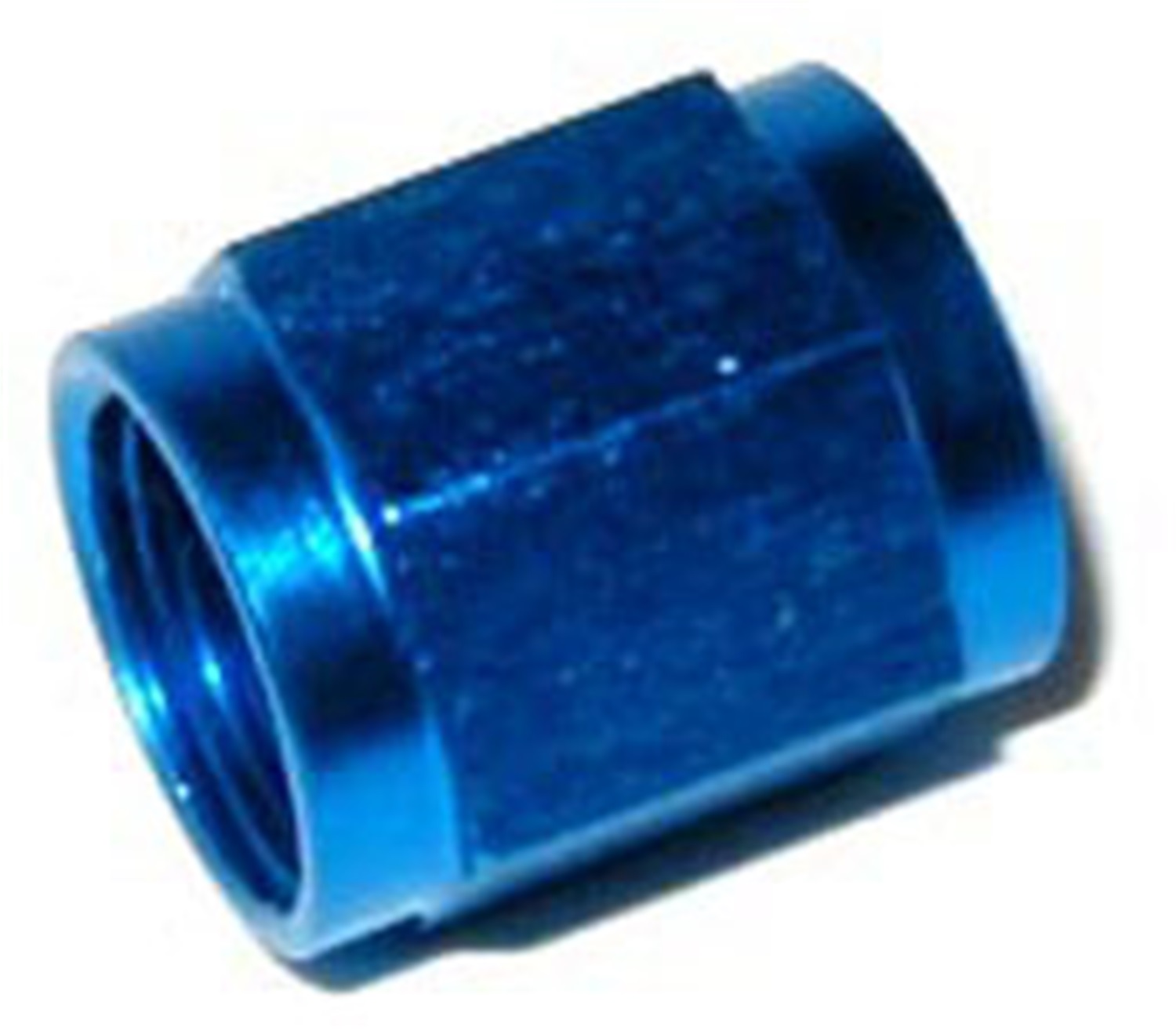 Fuel Hose Fitting, NOS Fittings NOS, 3AN X 1/8in. TUBE NUT BLUE