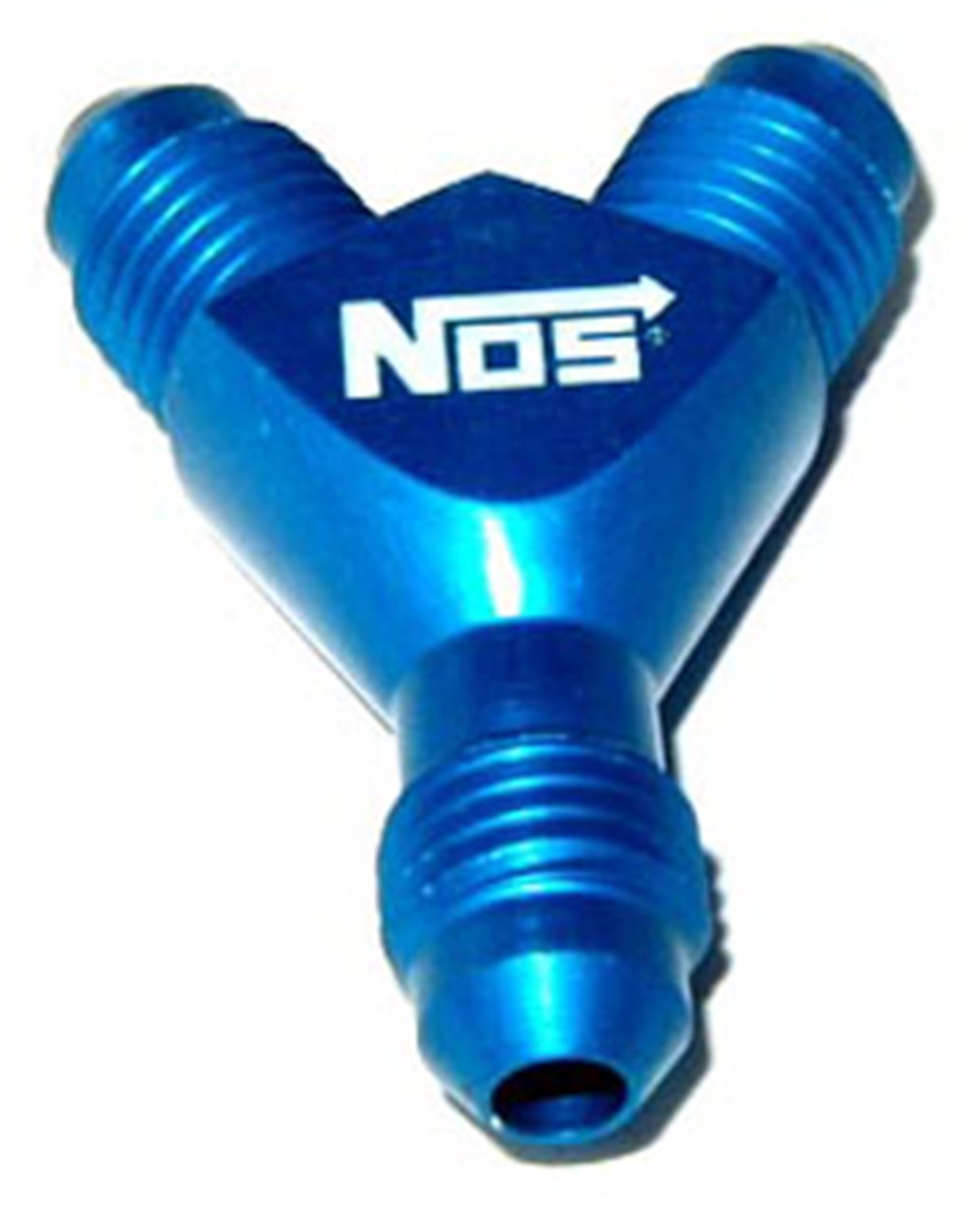 Fuel Hose Fitting, NOS Distribution Blocks, 4AN Y-FITTING (BLUE)