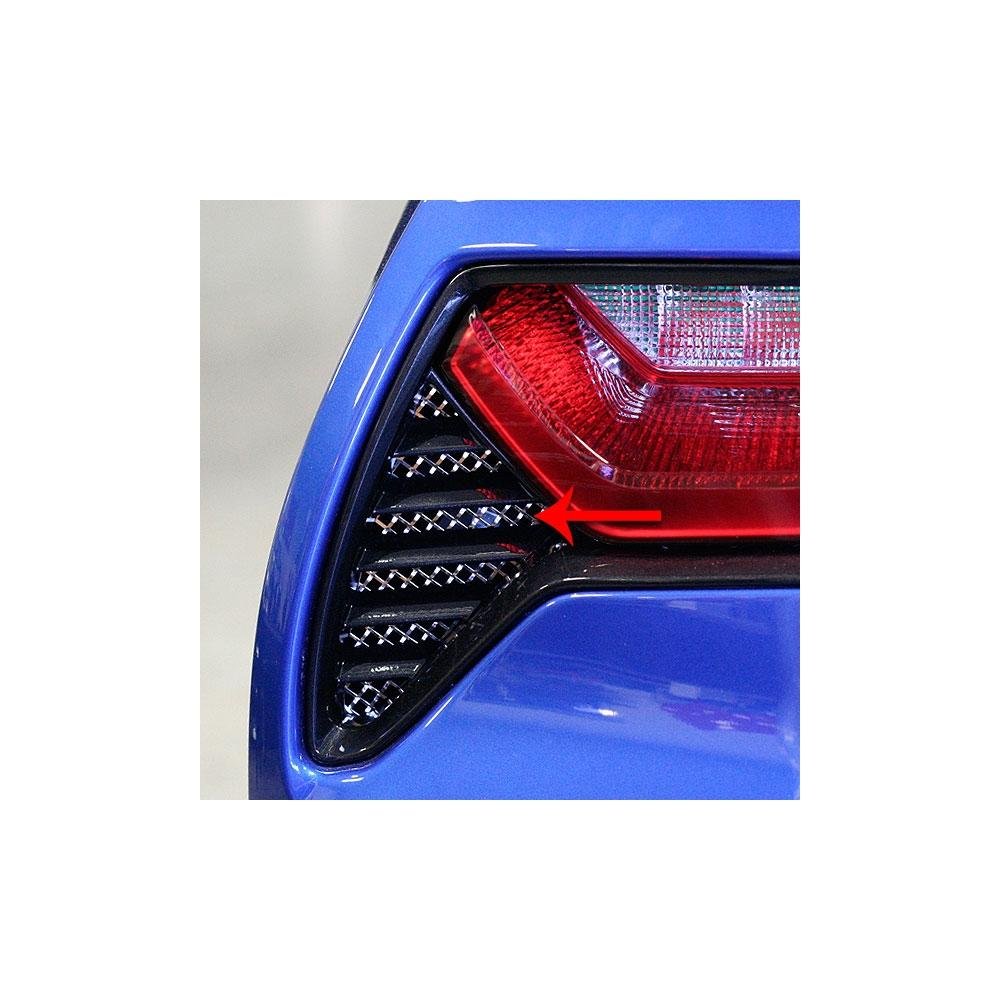 Corvette Laser Mesh Taillight Grilles, C7 Stingray,  Z51,  Z06,  Grand Sport