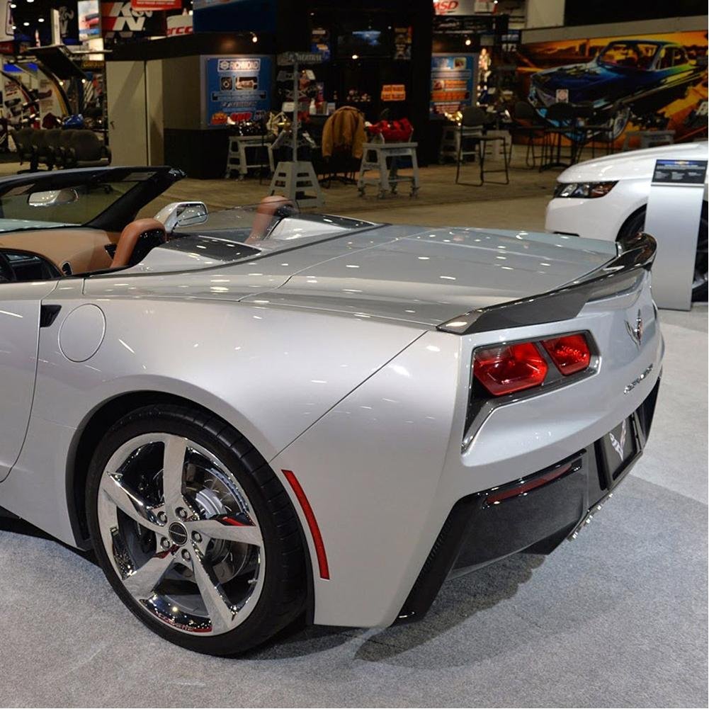 C7 Corvette Stingray Rear Spoiler,  Blade Style, Painted