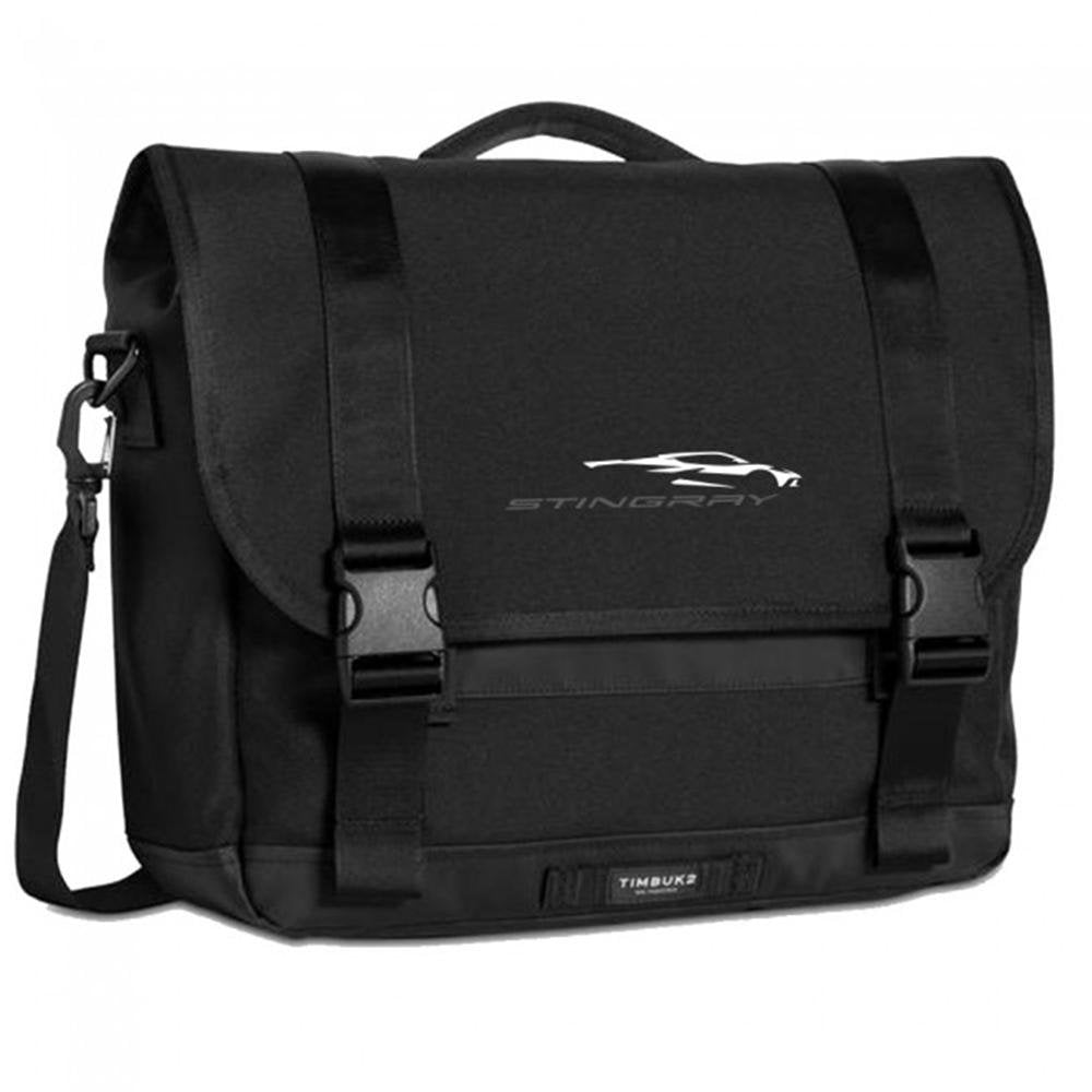 C8 Corvette Messenger Bag, Black