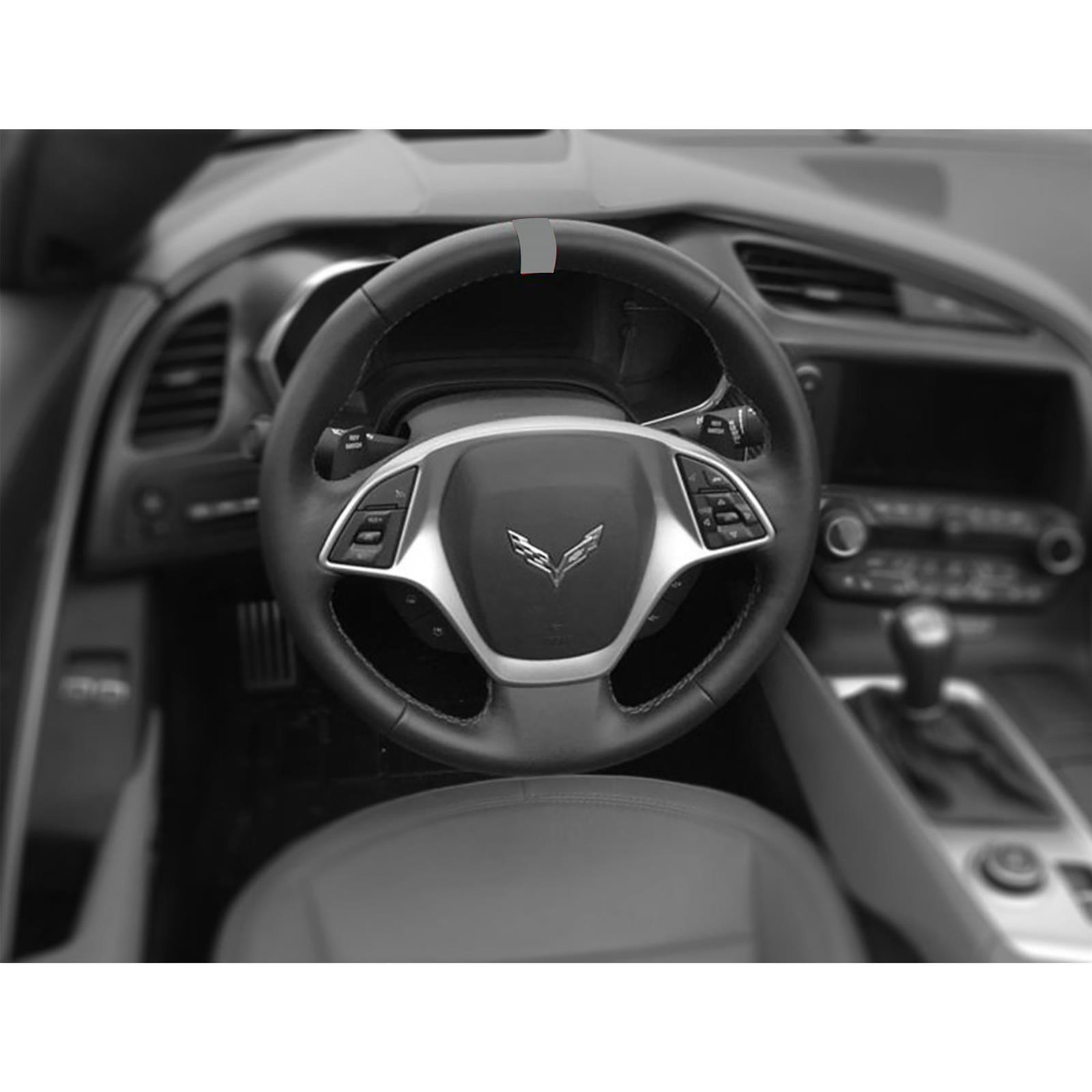 CA Steering Wheel Top Center Stripe Marker Decals for 1984-2023 CORVETTE - 20075