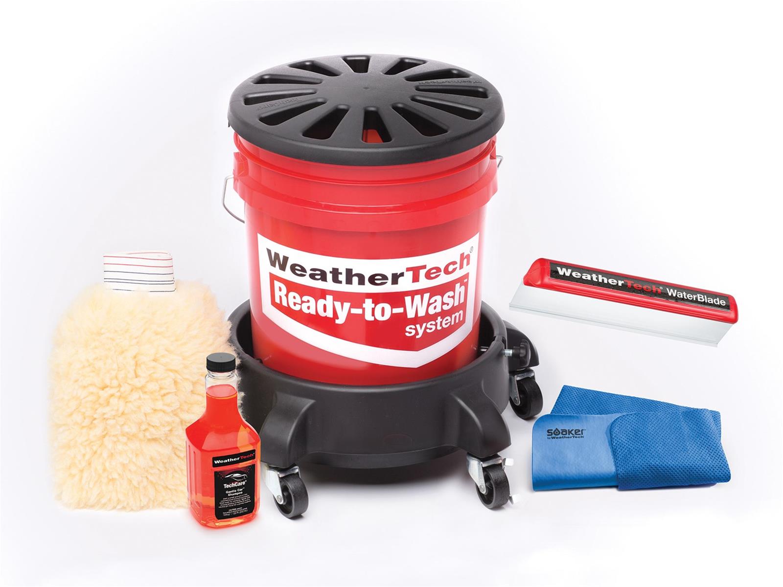 Ulitmate Car Care, Weathertech Bucket, Liquid Protectants Techcare NA Ready-To-Wash System NA Rolling Dolly; Bucket - clone