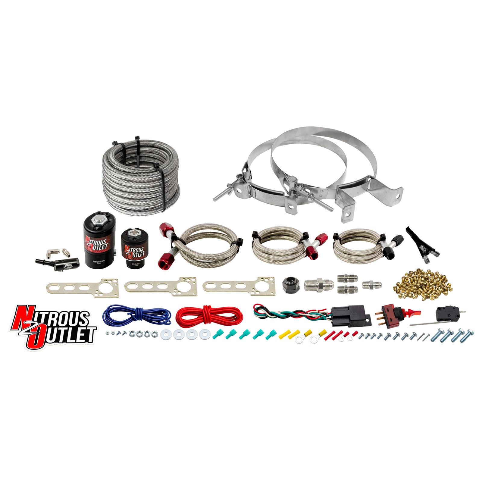 GM 14-2020 EFI Single Nozzle System Gas/E85 5-55psi 35-200 HP No Bottle Nitrous