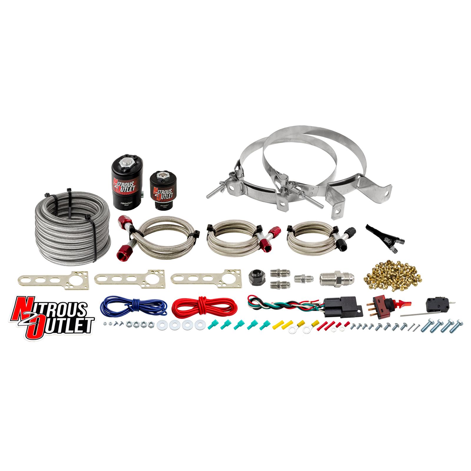 Nitrous Outlet Dodge EFI Single Nozzle System - Gas/E85 (5-55psi)(35-200HP)(No B