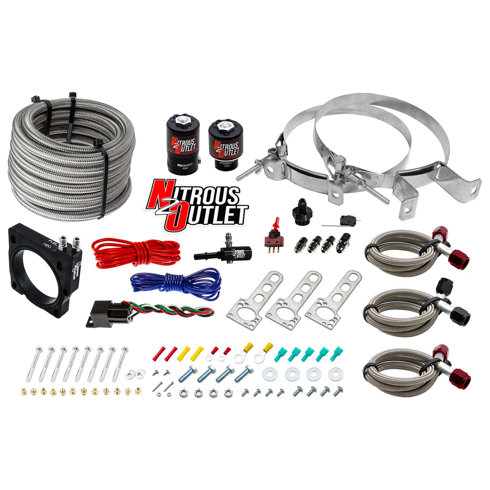 Nitrous Outlet Dodge 80mm 5.7/6.1 Hemi Plate System - Gas/E85 (5-55psi)(50-200HP
