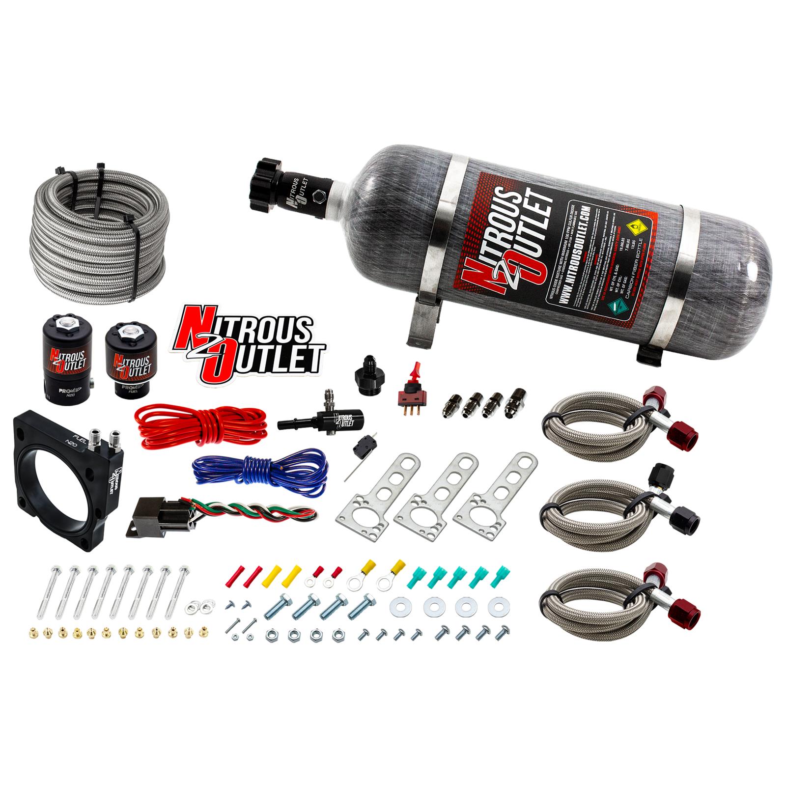 Nitrous Outlet Dodge 80mm 5.7/6.1  Hemi Plate System - Gas/E85 (5-55psi)(50-200H