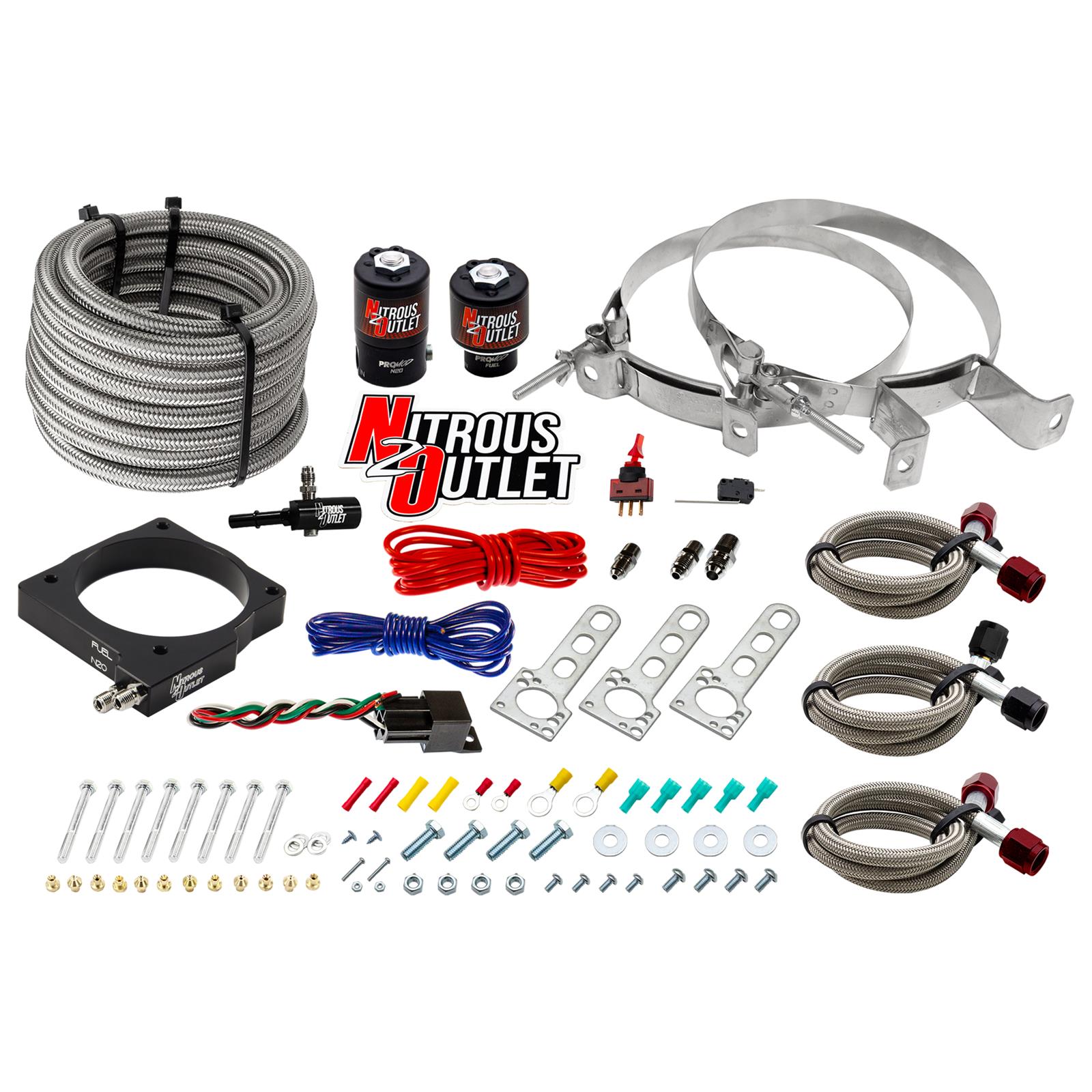Nitrous Outlet Dodge 85mm 5.7/6.1  Hemi Plate System - Gas/E85 (5-55psi)(50-200H