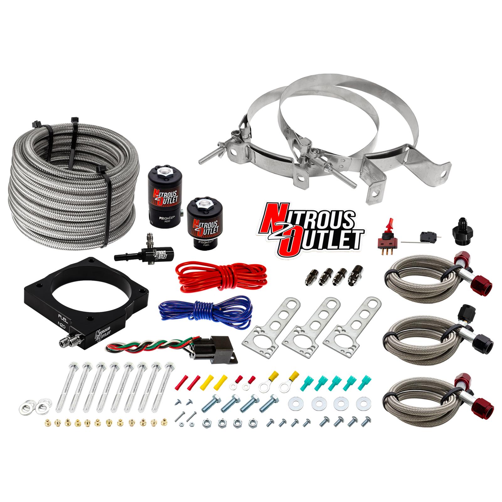 Nitrous Outlet Dodge 90mm 5.7/6.1 Hemi Plate System - Gas/E85 (5-55psi)(50-200HP