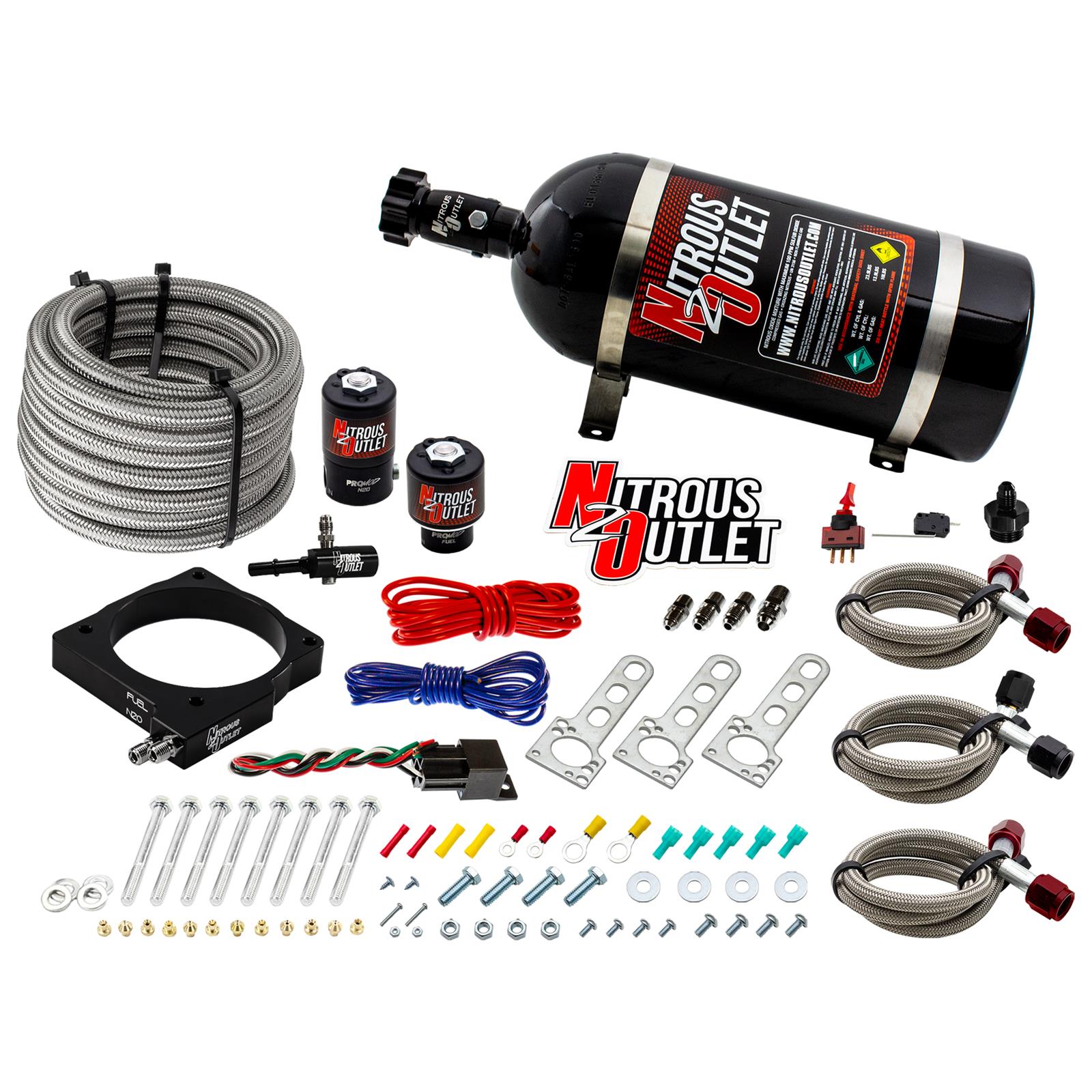 Nitrous Outlet Dodge 90mm 5.7/6.1 Hemi Plate System - Gas/E85 (5-55psi)(50-200HP