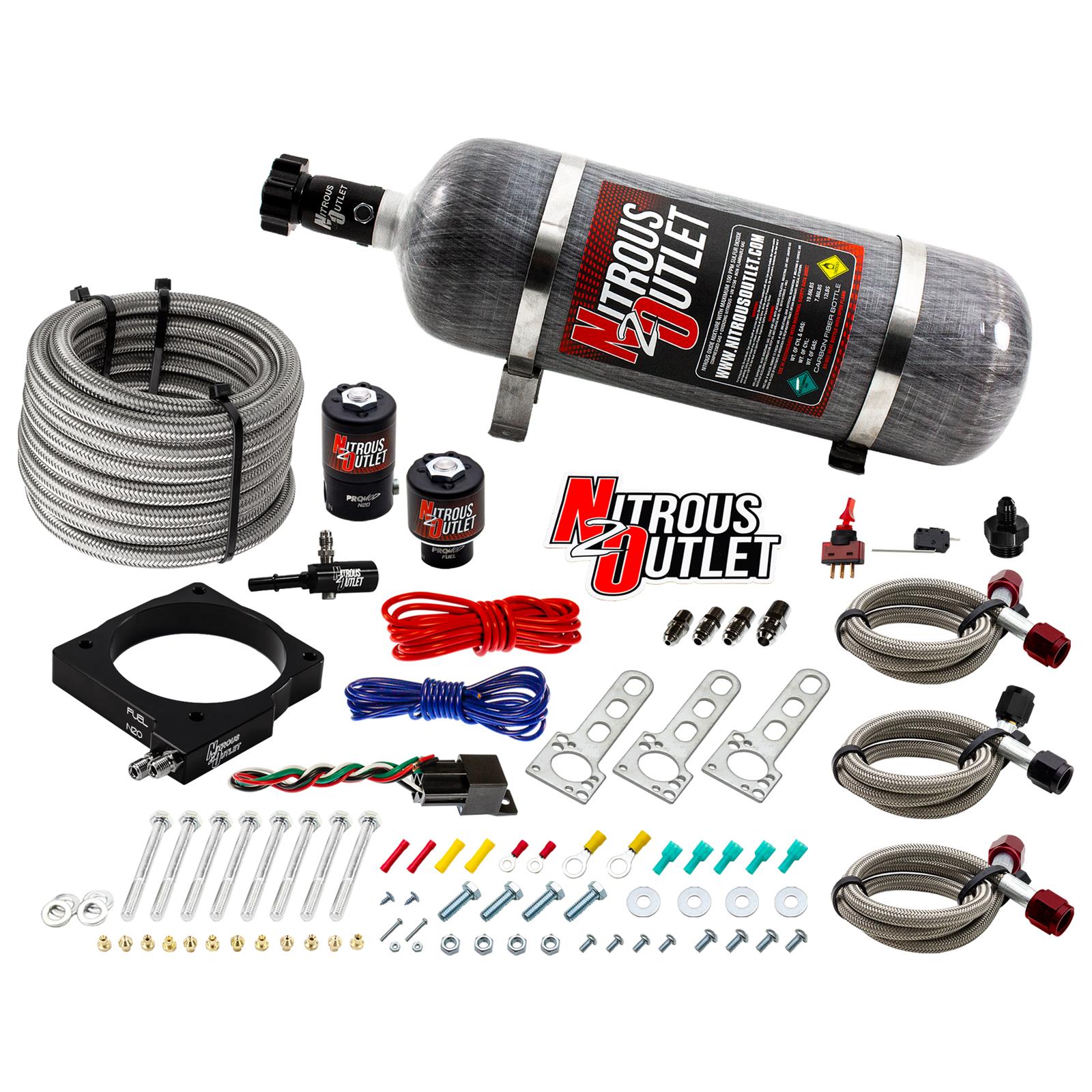 Nitrous Outlet Dodge 90mm 5.7/6.1 Hemi Plate System - Gas/E85 (5-55psi)(50-200HP