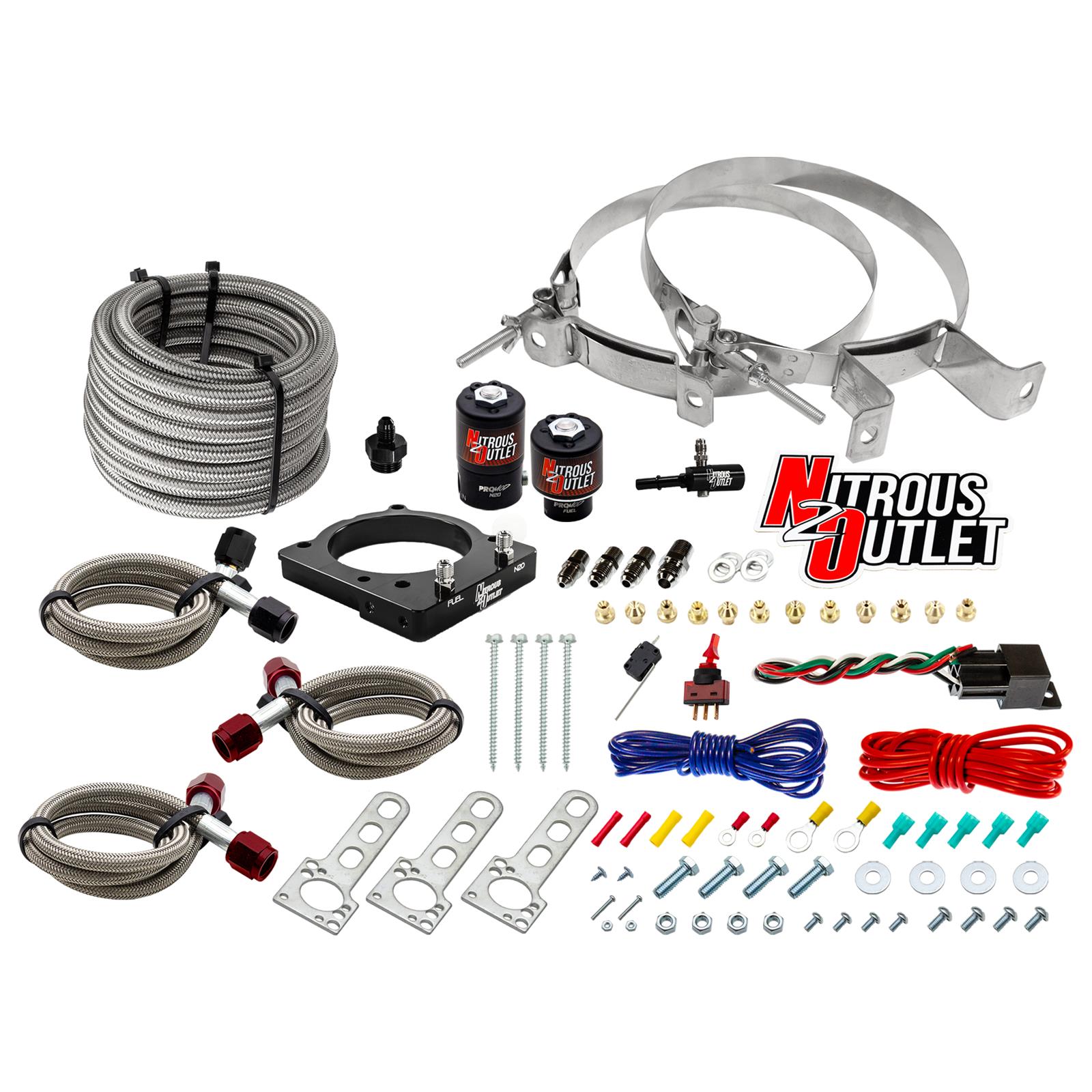 Nitrous Outlet Dodge 85mm 6.4L Hemi Plate System - Gas/E85 (5-55psi)(50-200HP)(N