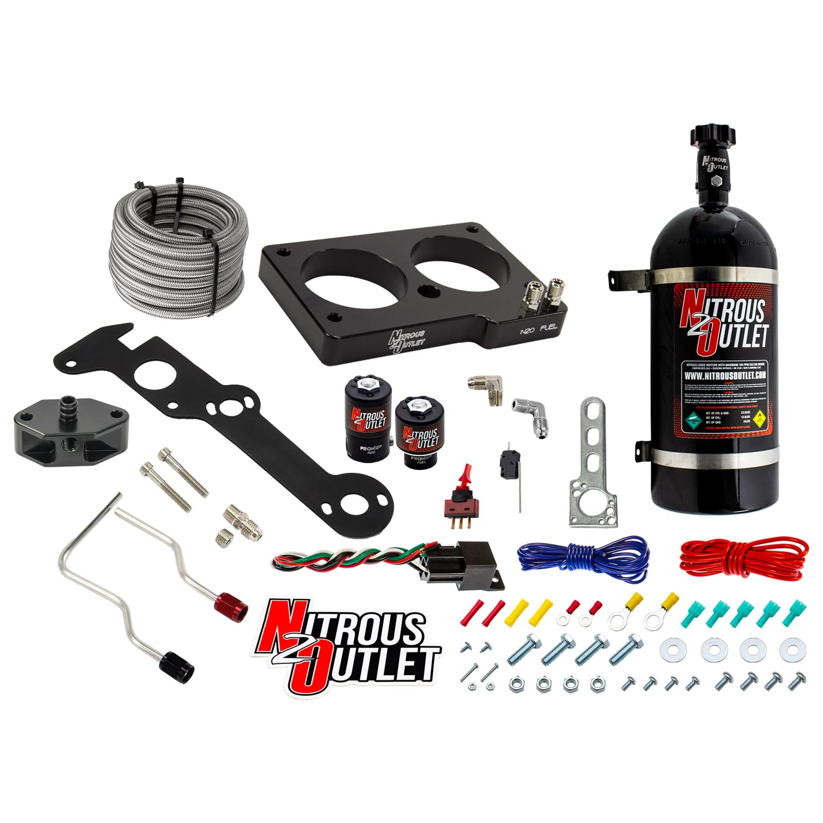 99-01 Cobra 03-04 Mach 1 4.6L 4V Hard-line Plate System Gas/E85 5-55psi 50-200 H