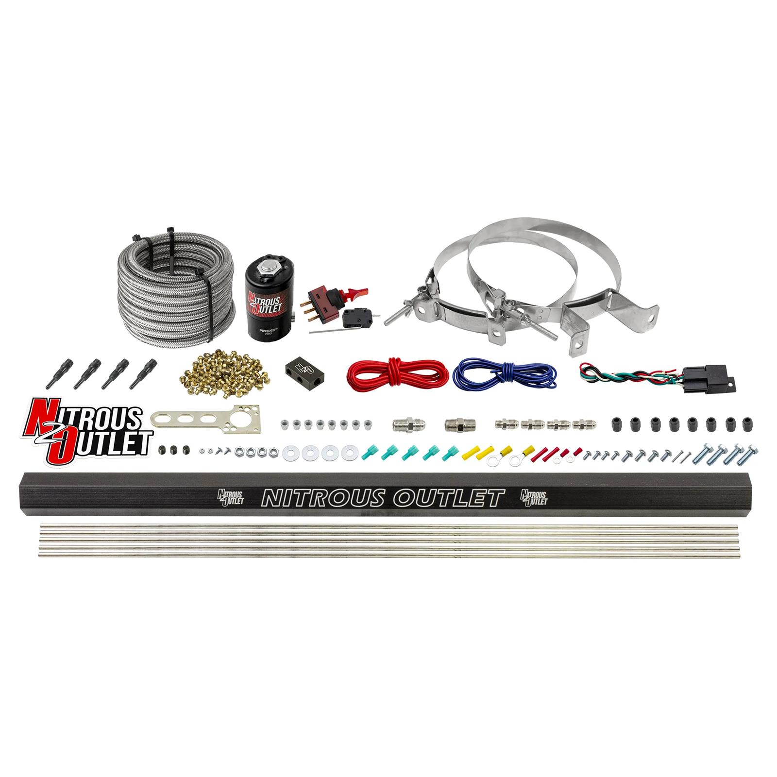 Nitrous Outlet Dry 4 Cylinder Direct Port System - .122 Nitrous Solenoid/Injecti