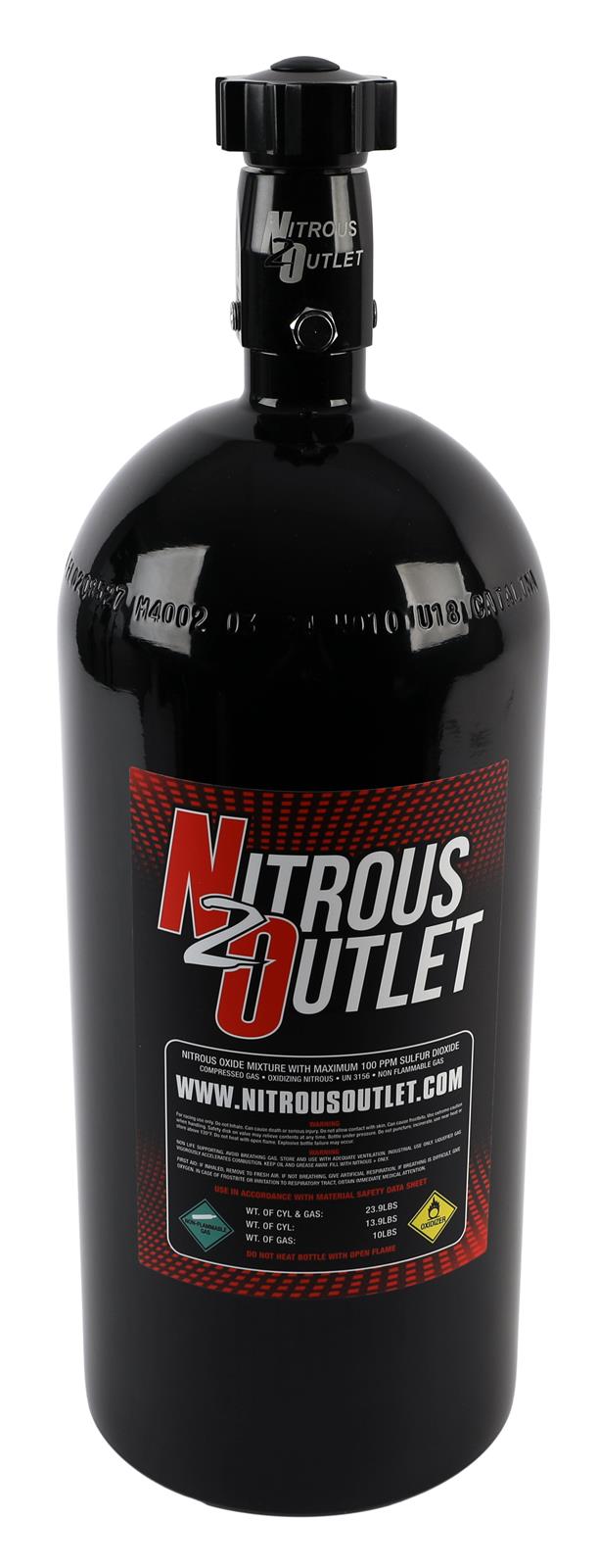 Nitrous Outlet 10 lbs. Nitrous Oxide Bottle 00-30140-6