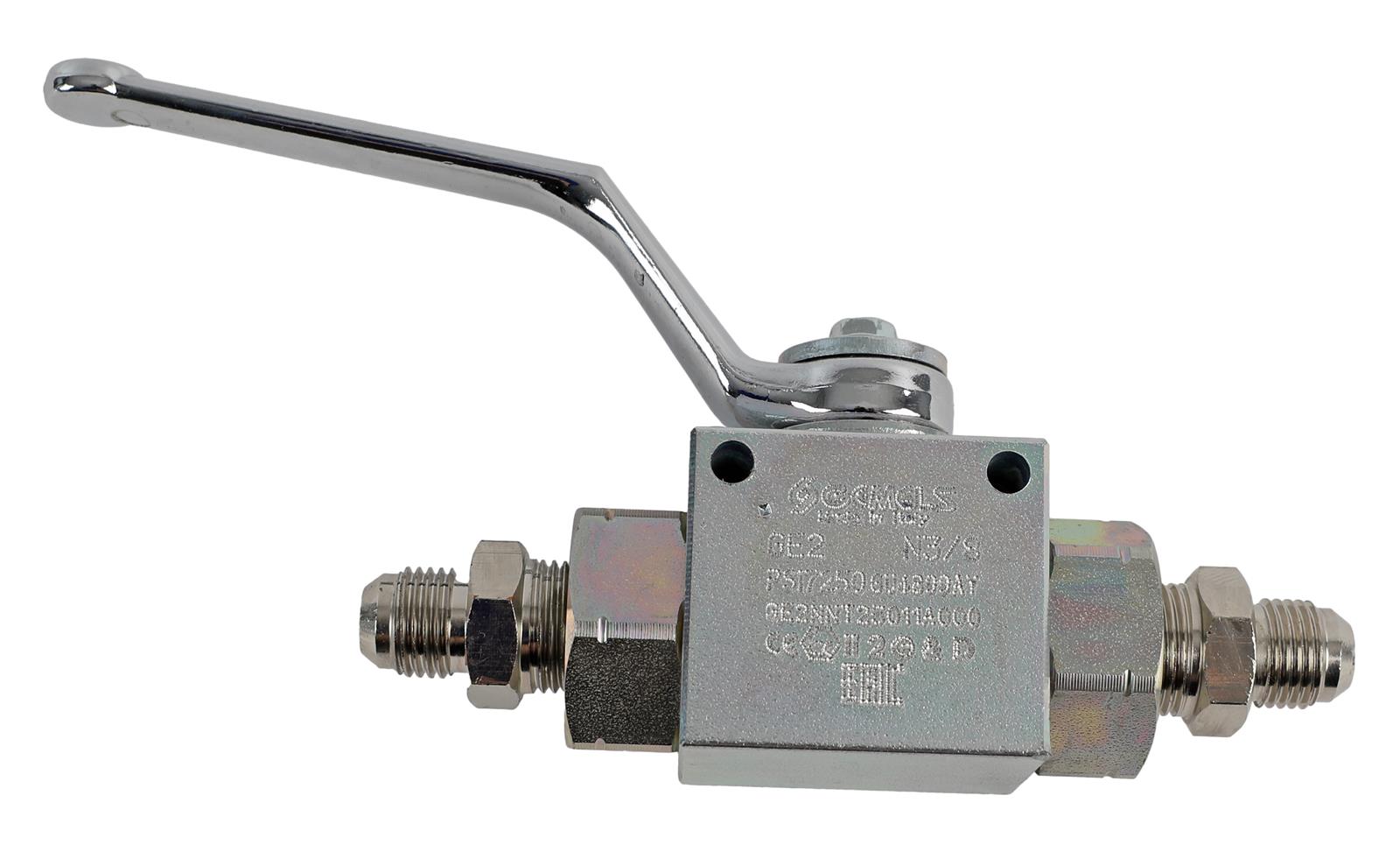 Carbon Steel Safety Shut Off Valve Rated to 7250 PSI /6AN Fittings Nitrous Outle