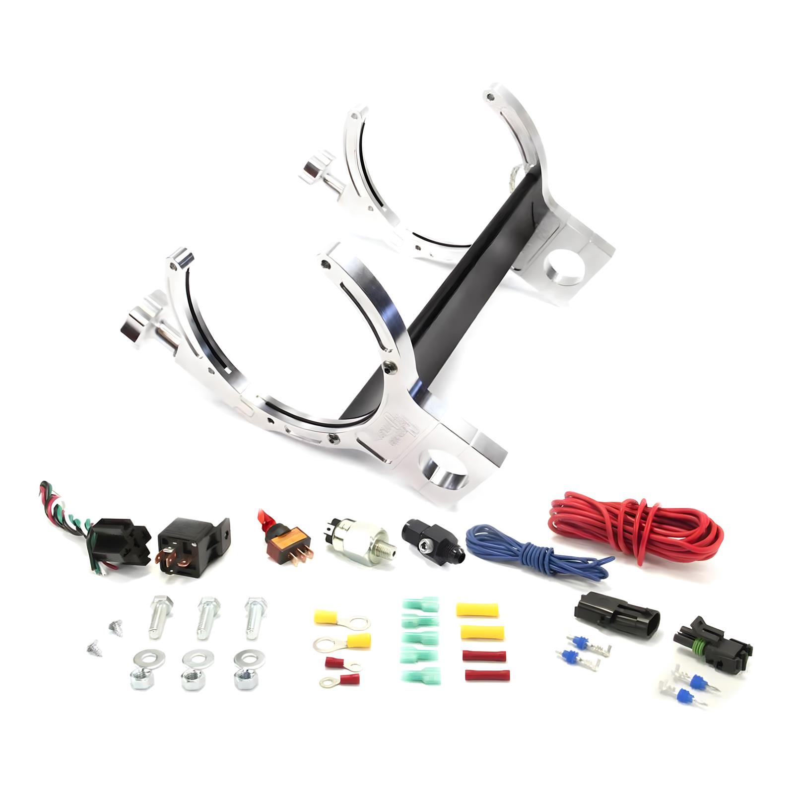 Billet Bar Mount Automatic Heated Nitrous Bottle Bracket 1.25 Inch Bar/4AN Nitro