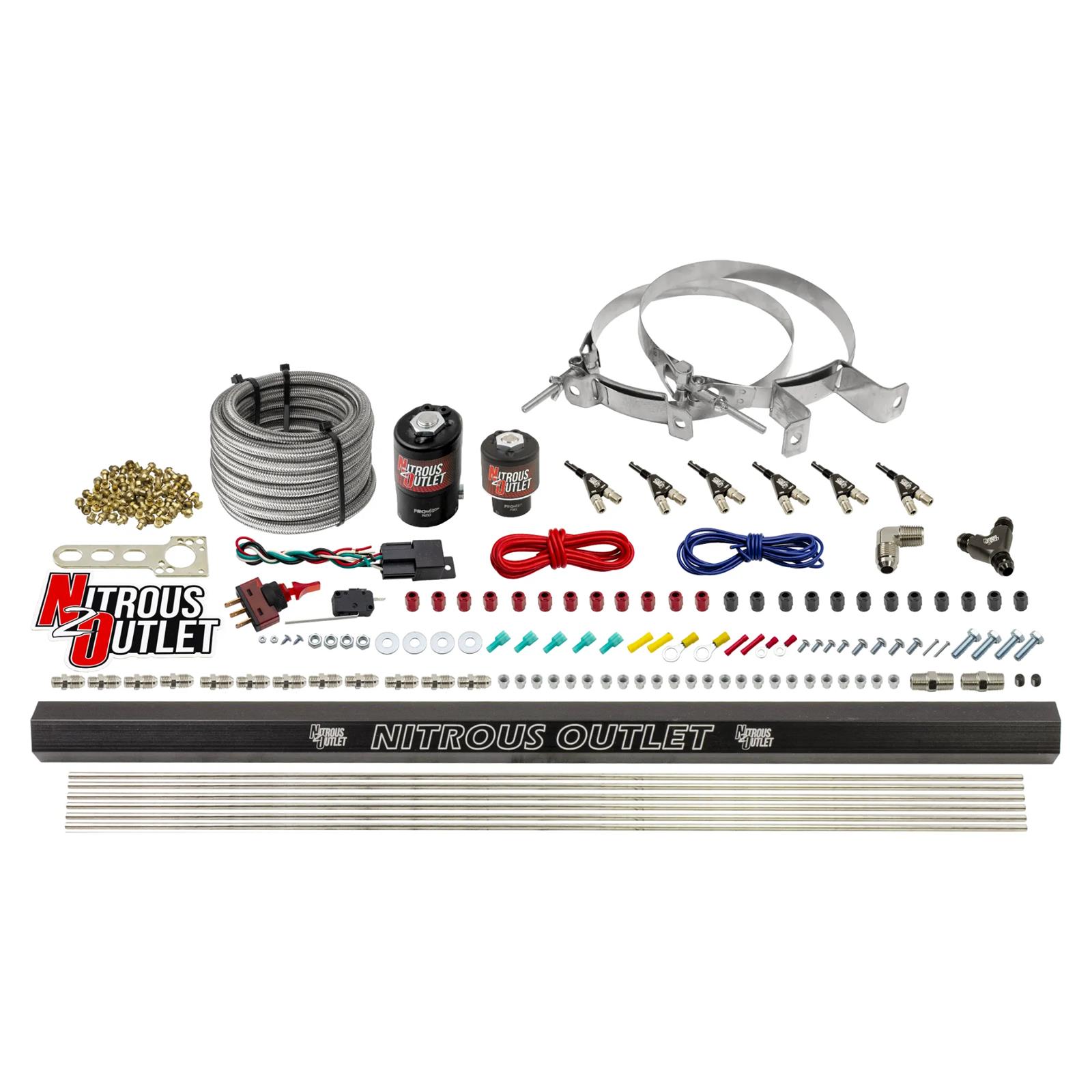 6 Cylinder Direct Port System .122 Nitrous Solenoids .177 Fuel Solenoids Dual Pa