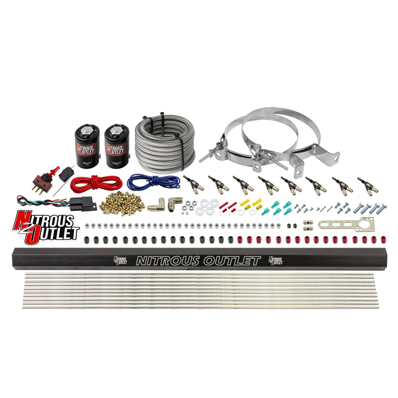 8 Cylinder Direct Port System .122 Nitrous Solenoid .310 Fuel Solenoid Dual Pass