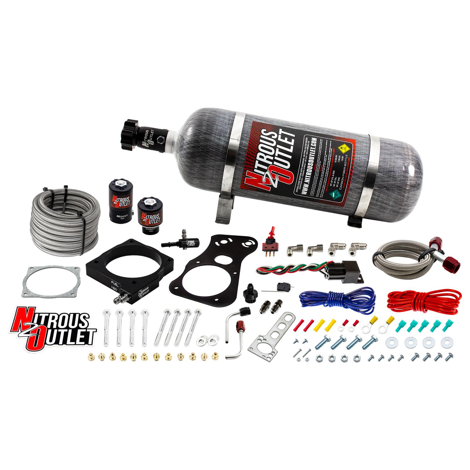 Nitrous Outlet Dodge 90mm 2005-2010 Challenger/Charger/300C/Jeep 6.1 Hemi Intake