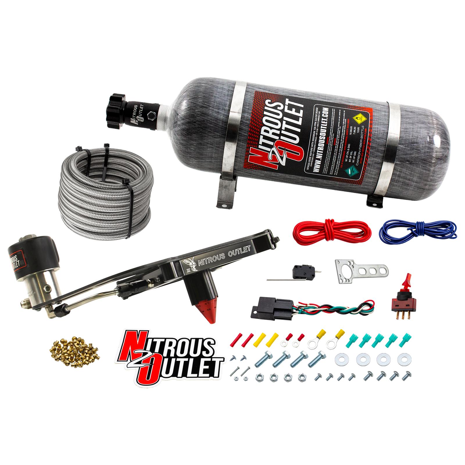 4150 Stinger 3 Dry Race System Hard-line .178 Trashcan Nitrous Solenoid Boomeran