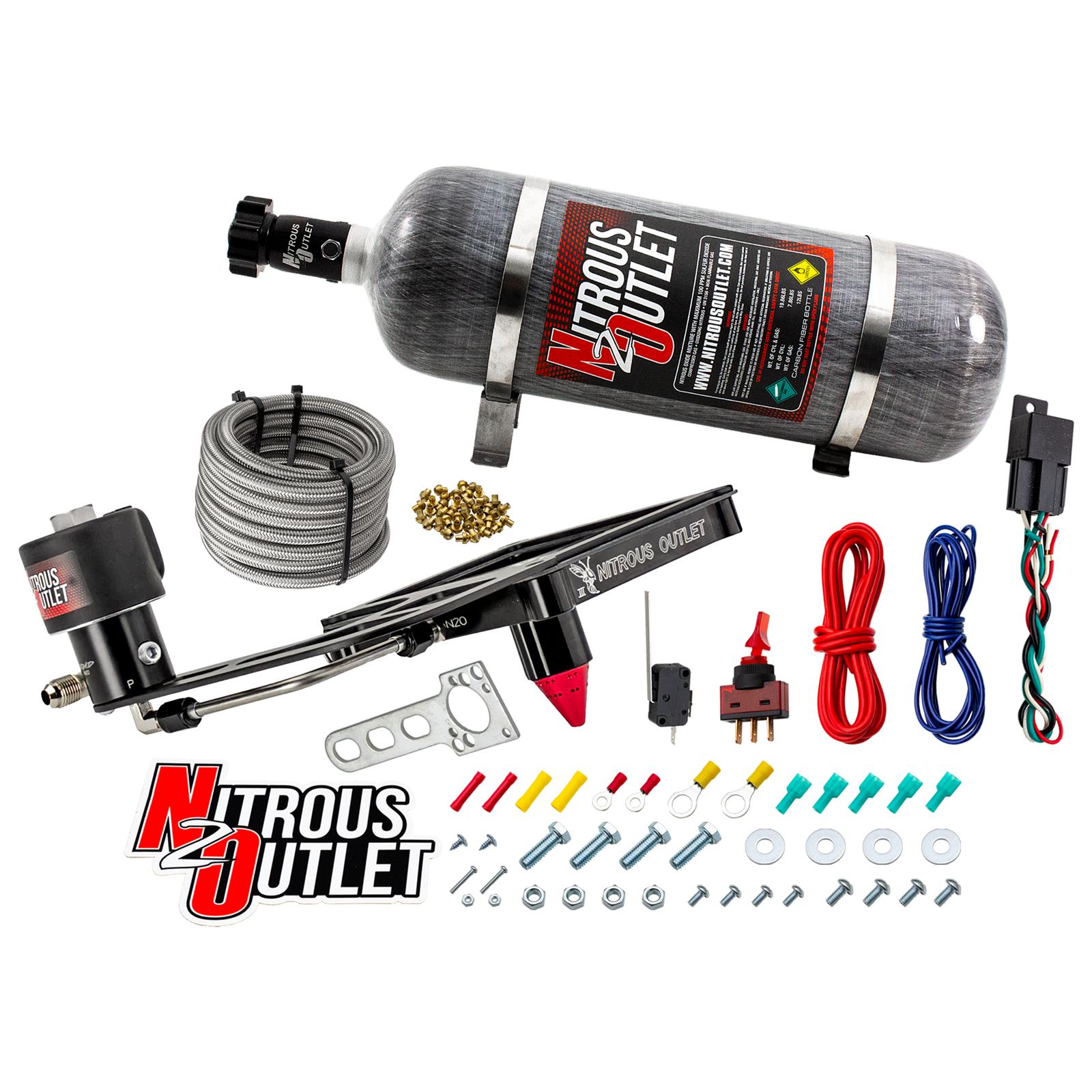 4500 Stinger 3 Dry Race System Hard-line .178 Trashcan Nitrous Solenoid Boomeran