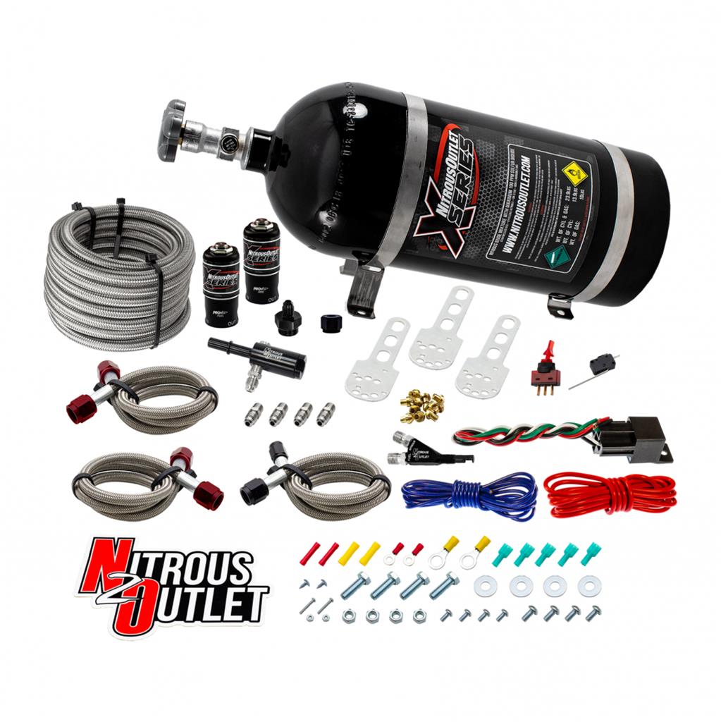 X-Series Dodge 4.7/5.7/6.1 EFI Single Nozzle System - Gas/E85 (5-55psi)(35-200HP