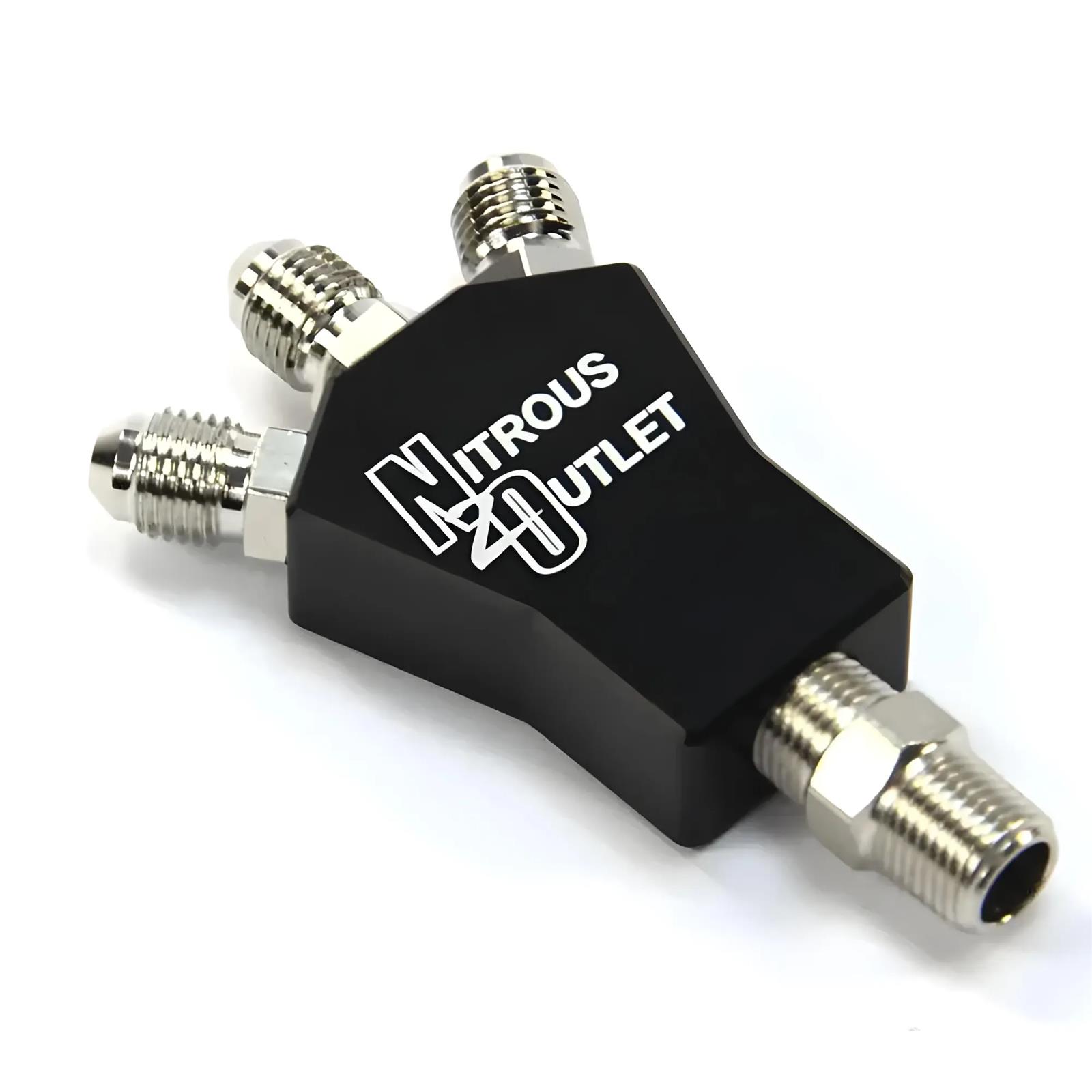 Nitrous Outlet Powersports 1 In 3 Out Distribution Block w/Fittings (1/8" NPT Ma