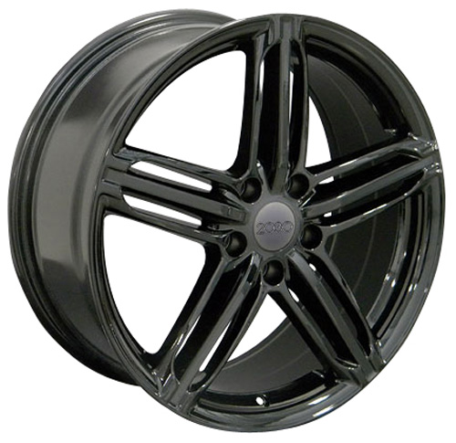 18" Replica Wheel fits Audi RS6,  AU12 Black 18x8