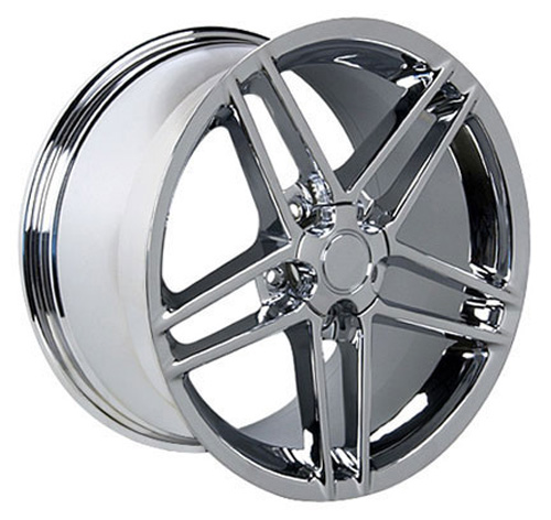 19" Fits Chevrolet,  Corvette C6 Z06 Wheel,  Chrome 19x10