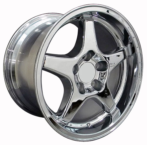 17" Replica Wheel fits Chevrolet Corvette,  CV01 Chrome 17x11