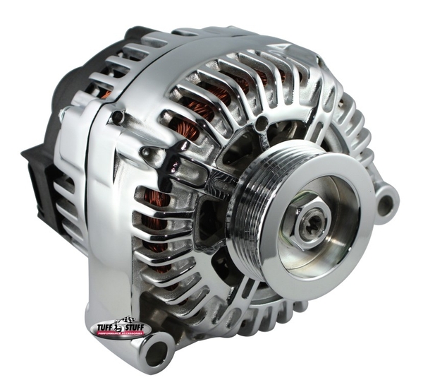 C5 Corvette Chrome Alternator 2002-04 w/manual trans and 6 groove pulley150 Amp