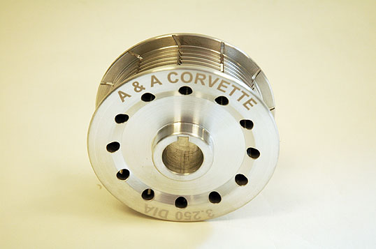 A&A Corvette 3.25" 8-Rib Supercharger Pulley