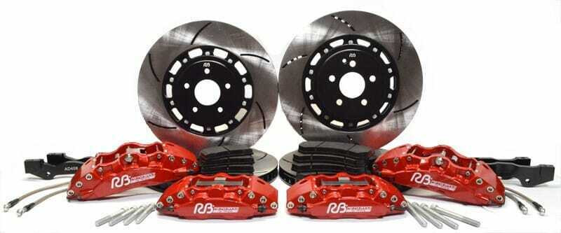 RacingBrake C8 Corvette 380/390mm Big Brake Kit - Front, Street Pads