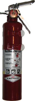 Red ABC Dry Chemical-Stored Pressure 2.5LBS Fire Extinguisher Corvette