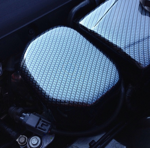 C7 Corvette Stingray, Z06, Custom HydroCarboned, Painted, Brake Regulator Sensor Cover