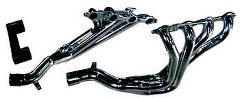 TPIS Exhaust Header Kit - Jet Hot Coated Silver C5 Corvette
