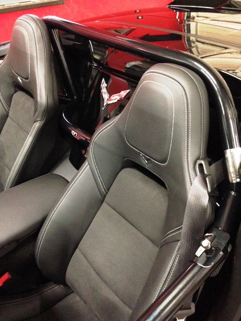 2014+ C7 Corvette Stingray Convertible Full 6-Point Roll Bar, Standard Finishes