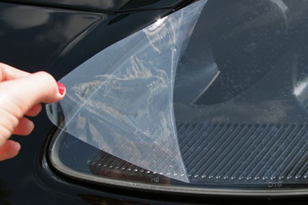C6 Corvette Headlight Protector Clear, Pre-Cut Static Cling Film - Pair