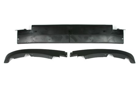 C6 Corvette 05-13 BASE MODELS ONLY GM OEM Front Lower Air Dam, Spoiler, Air Deflector Set of 3