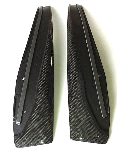 2006-2013 C6 Corvette ZR1 Style Carbon Fiber Fender Extensions Kit for Side Skirts, ZR1, Z06, Grand Sport