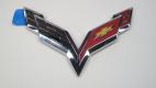 2014 Corvette C7 GM Stingray Emblem Rear Bumper Genuine 23109577, 23168615, 84658772