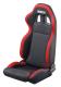 SPARCO 00961NRNR R100 Tuner Racing Seat, Each, Reclining, Side Bolsters, Harness Openings