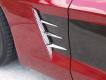 2005-2013 C6 Corvette, Vent Spears w/Perforated Vents 8pc C6, Stainless Steel