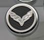 2014-2019 Chevrolet Z06/C7 Corvette AUTO, Fluid Cap Cover Set 5pc, American Car Craft Dark Blue 5pc Corvette Flag Embl