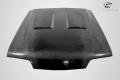 1987-1993 Ford Mustang Carbon Creations Heat Extractor Hood - 1 Piece